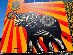 Peace Elephant mural